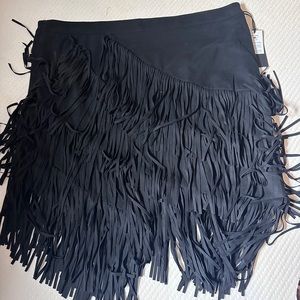 Idyllwind Black Fringe Skirt